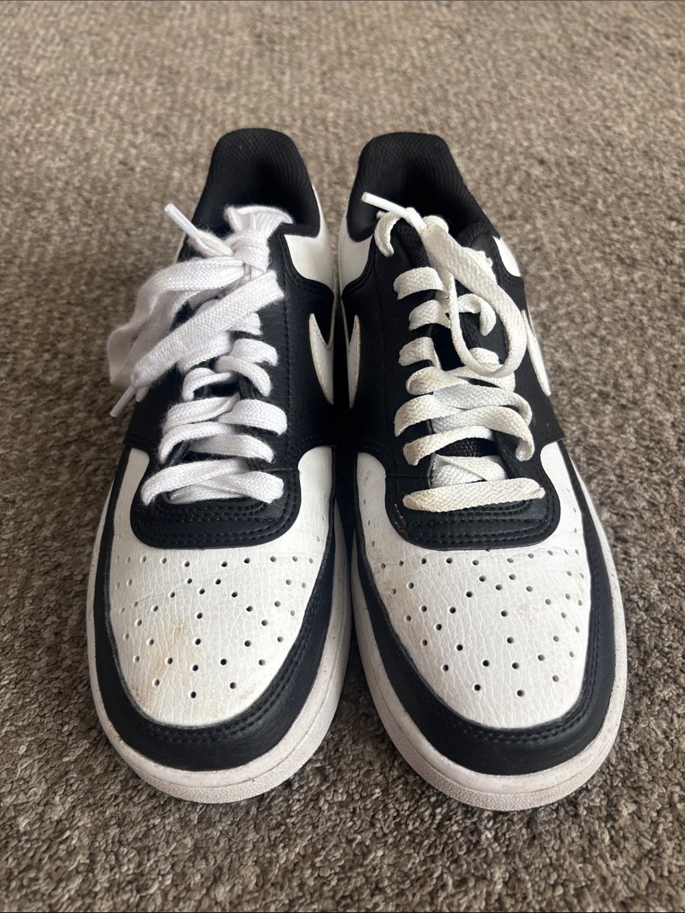 Nike Black and White Low-Top Sneakers